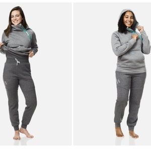 Tuxy loungewear onesie hooded suit with pockets